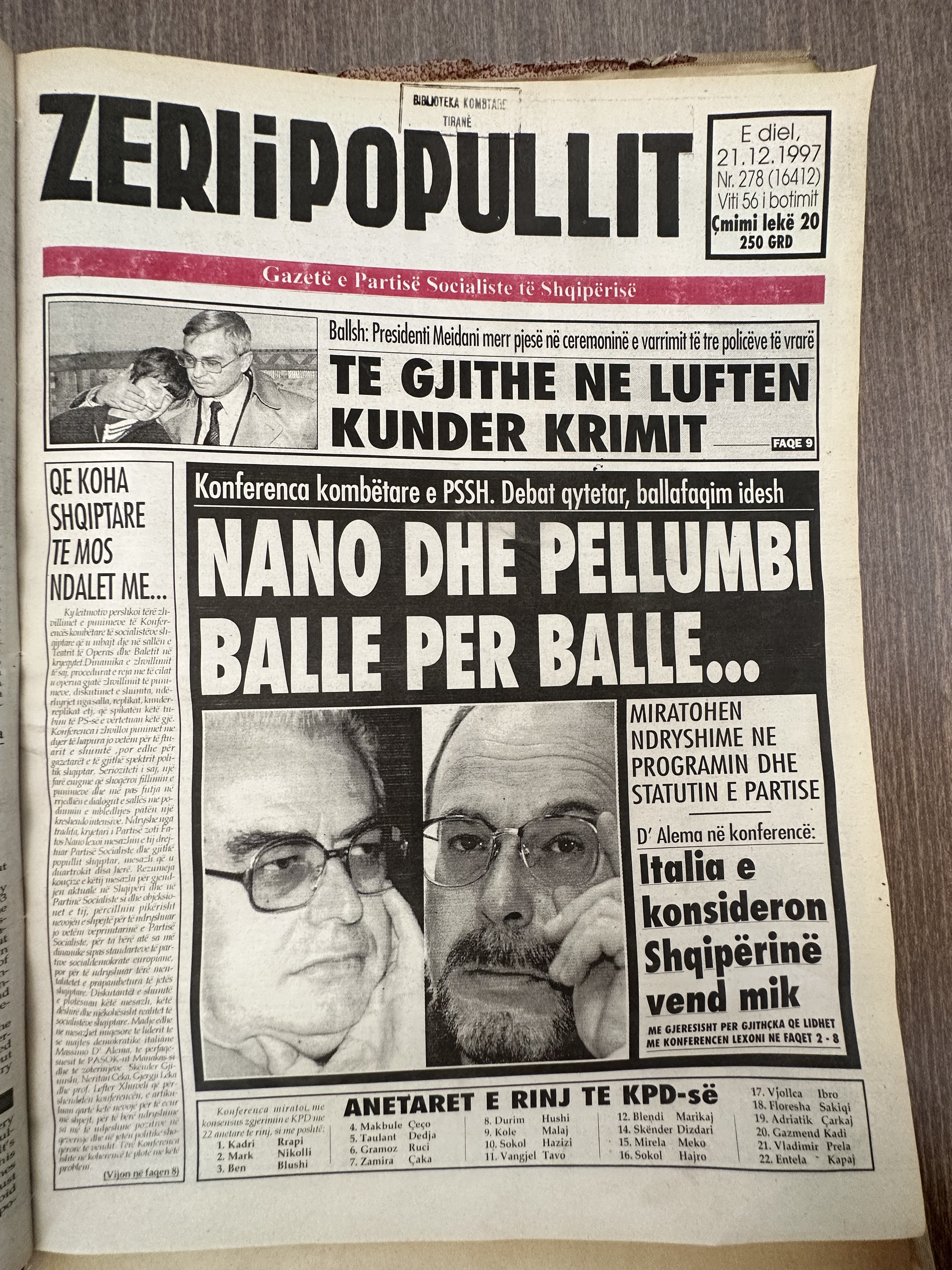 Zëri i Popullit 1997-12-21